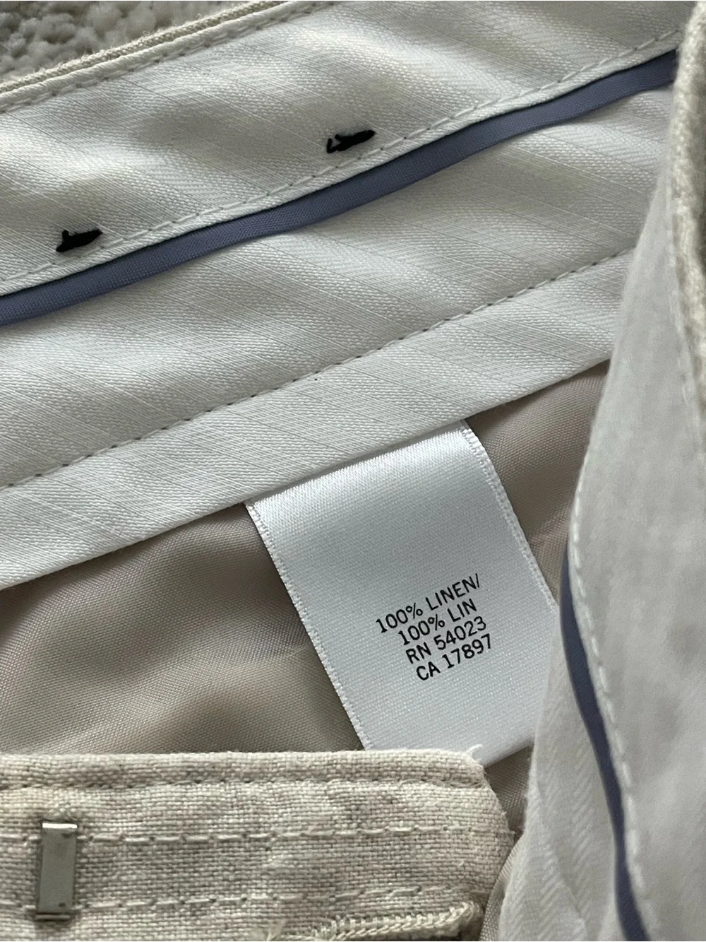 Banana Republic Linen Blend Wide-Leg Pants in Light Beige